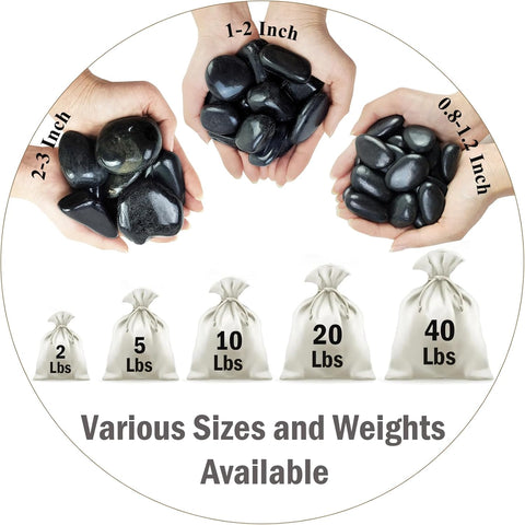 Polished Black Pebbles