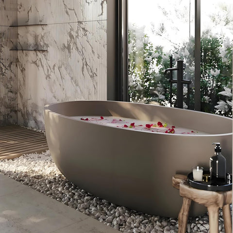 Polished White Pebbles
