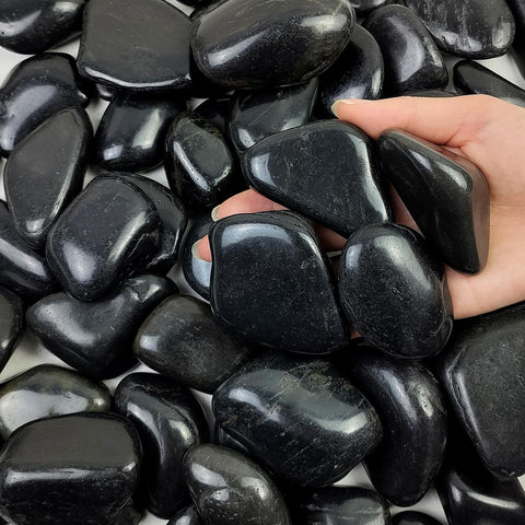 Polished Black Pebbles