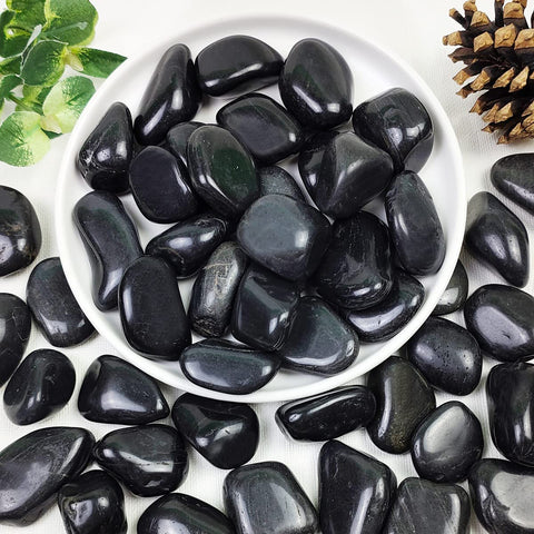 Polished Black Pebbles